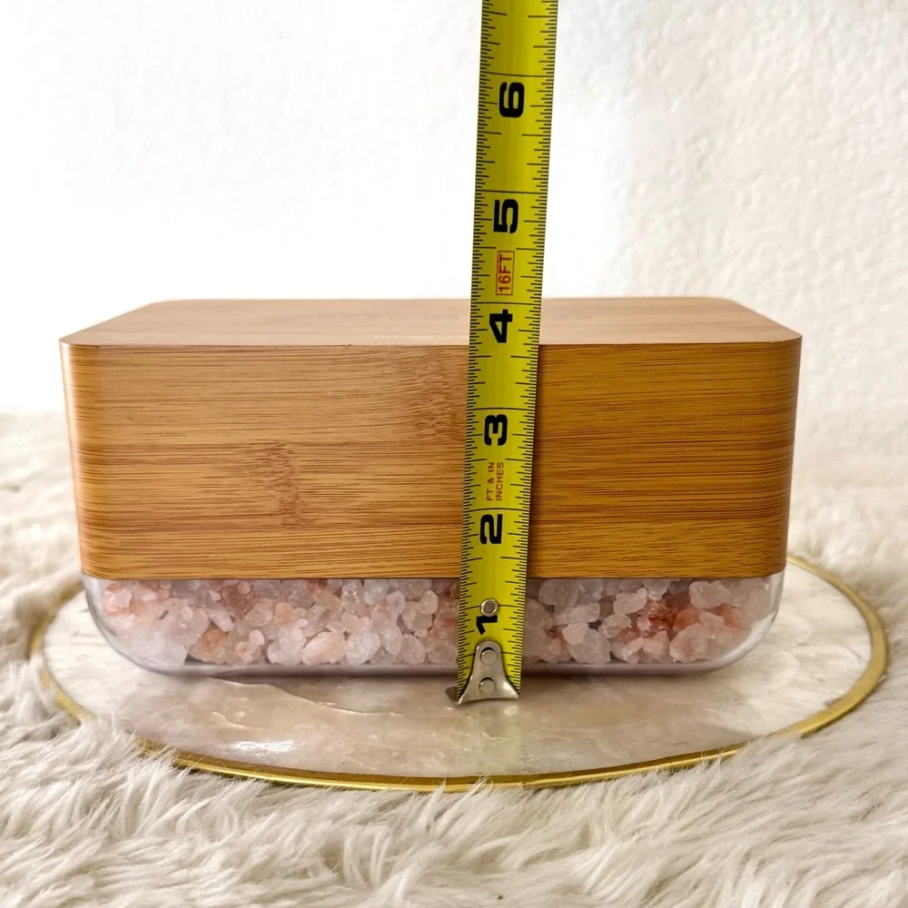 NEW Sunrise Simulator Salt Lamp Alarm Clock Wireless Phone Charger - Picture 10 of 14